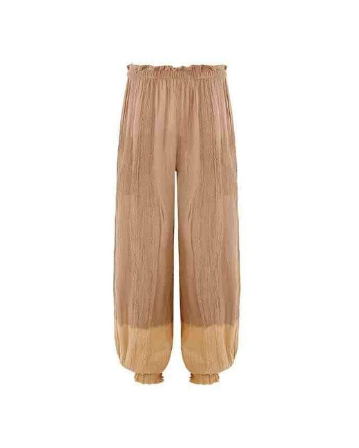 Caravana Brown Sibinche Pants Cotton Gauze