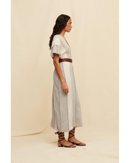 Caravana Natural Chaac Lines Tunic Dress Cotton Jute