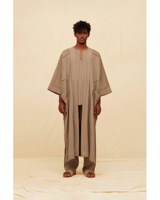Caravana Natural Taizu Robe Cotton Voile for men