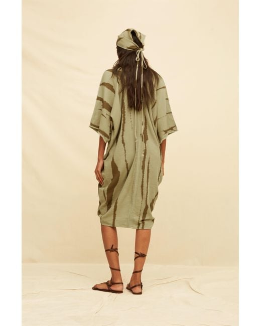 Caravana Natural Zanura Long Kaftan Artisanal Cotton