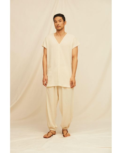 Caravana Natural Tsiibol Shirt Cotton Jute for men