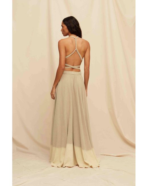 Caravana Multicolor Hera Maxi Dress Artisanal Cotton