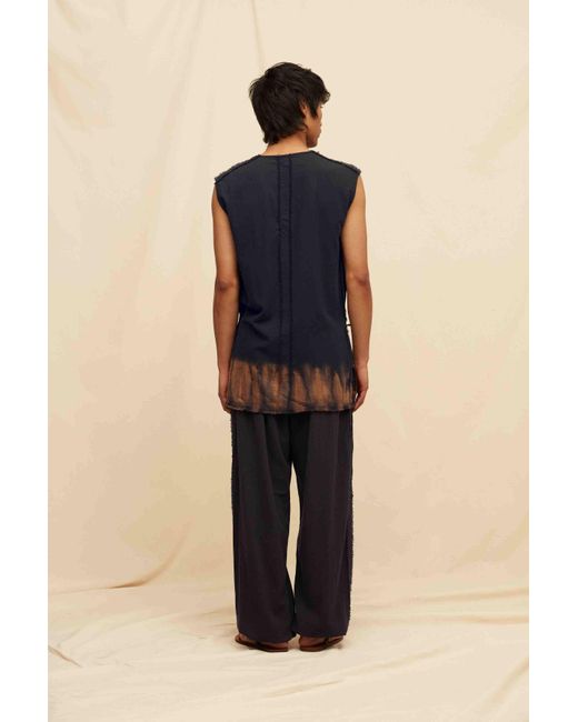 Caravana Blue Tatich Shirt Artisanal Cotton for men