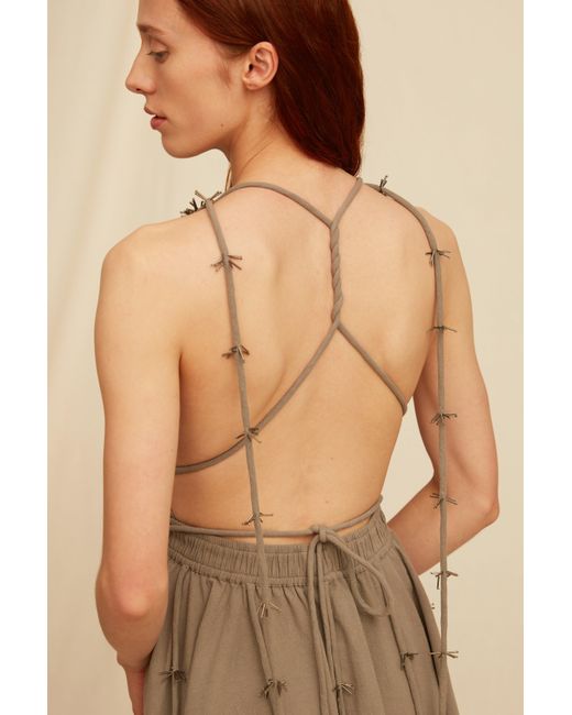 Caravana Natural Jalate Mini Dress Artisanal Cotton