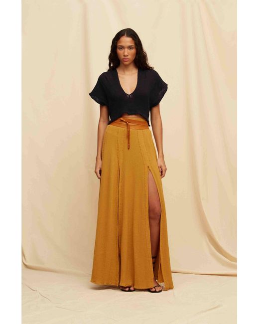 Caravana Natural Suuk Skirt Fine Cotton Gauze