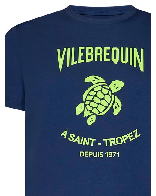 T-Shirt di Vilebrequin in Blue da Uomo