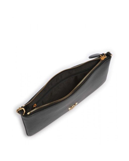 Borsa nera "horizontal flat" in pelle di Pinko in Black