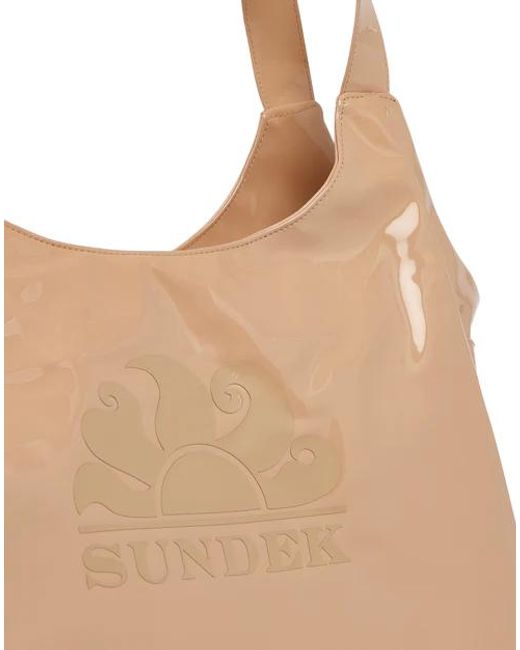 Borsa Big Lucida di Sundek in Natural