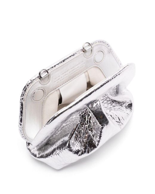 Borsa "Gea Pineapple Mini" di THEMOIRÈ in White