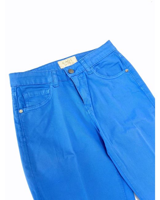 Jeans "sally" in denim di cotone di Kaos in Blue