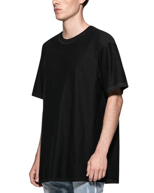 T-shirt nera stand firm tour in cotone di Represent in Black da Uomo