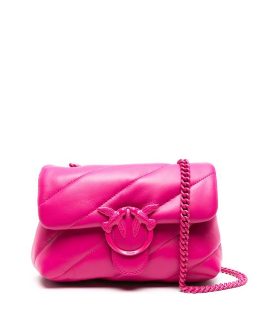 Borsa a spalla Love mini di Pinko in Pink