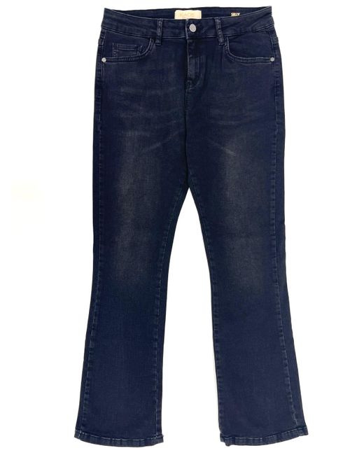 Jeans in denim di cotone di Kaos in Blue