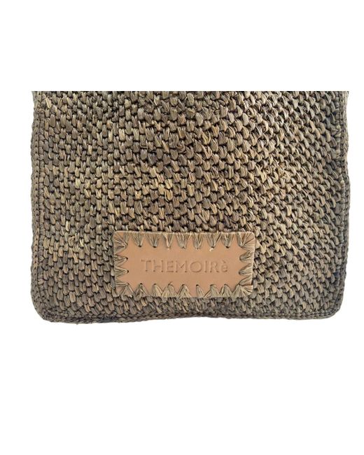 Borsa "Morea Raffia Small" di THEMOIRÈ in Brown