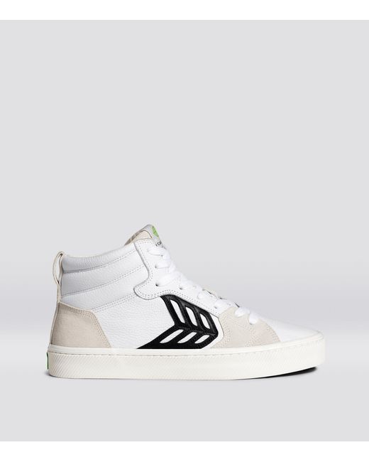 catiba pro skate vintage white suede and canvas bl