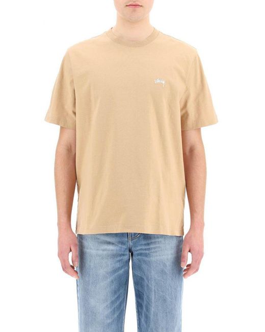 Stussy Cotton Stock Logo T-shirt in 