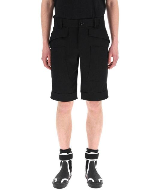 Burberry Wool Cargo Shorts in Black for 