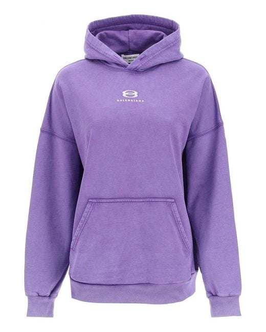 balenciaga hoodie womens purple