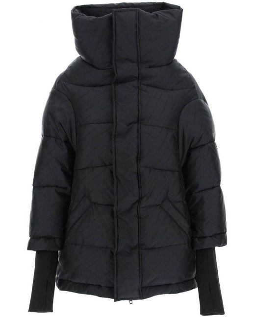 balenciaga puffer jacket black