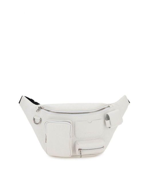 Balenciaga Leather Superbusy Beltpack in White for Men | Lyst