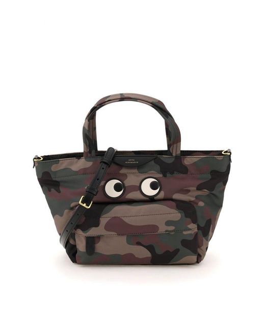 Anya Hindmarch Synthetic Eyes Mini Tote Bag In Econyl Lyst Australia