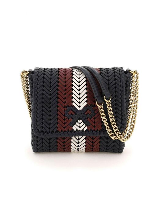 Anya Hindmarch Leather Neeson Shoulder Bag in Blue/White/Red (Blue) Lyst