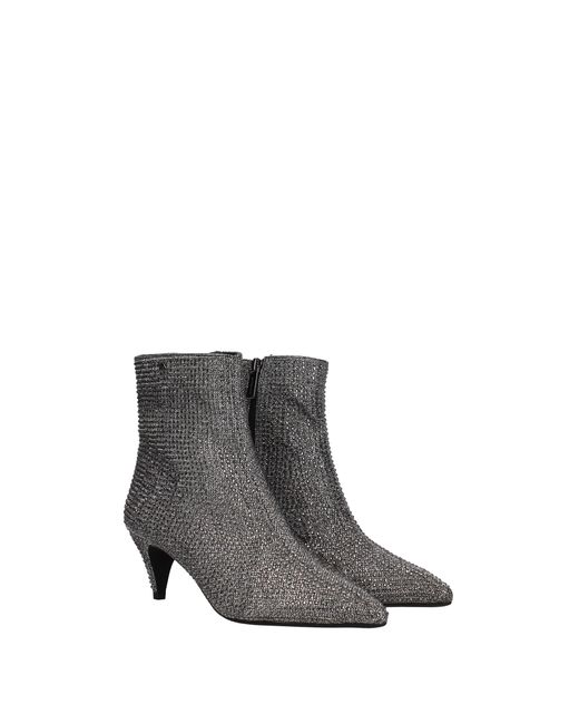 michael kors silver ankle boots