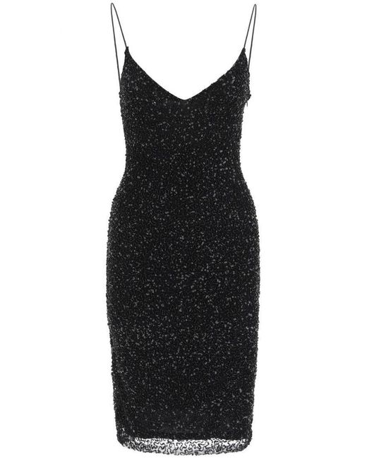retroféte Tulle 'billie' Dress With Beads And Sequins in Black | Lyst