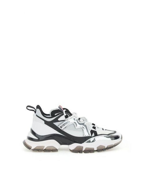 Moncler Leather Leave No Trace Sneakers in White,Black (White) for 