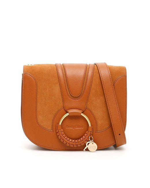 See By Chloé Leather Hana Shoulder Bag in Brown | Lyst