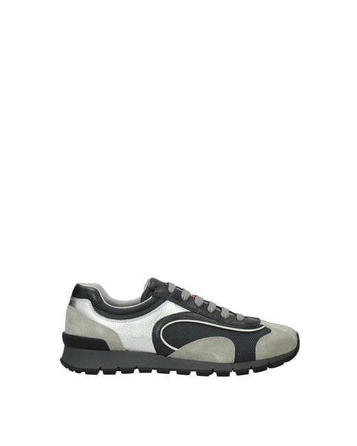 mens silver prada sneakers