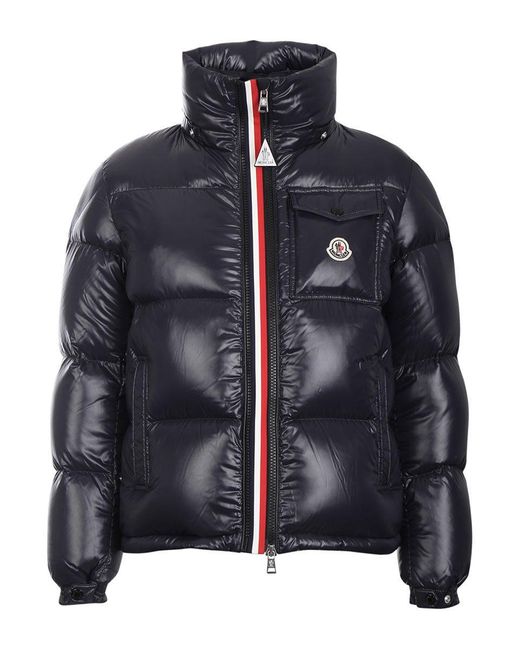 Moncler Synthetic Montbeliard Hooded Down Jacket in Blue for Men - Lyst