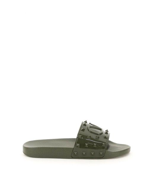 valentino green slides