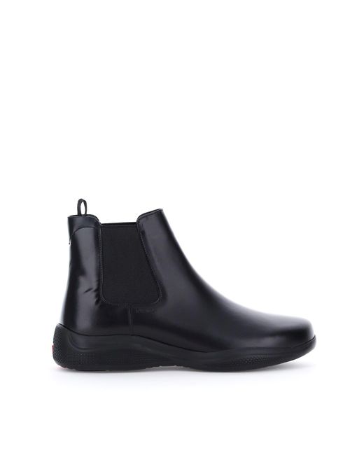 Prada Saffiano Leather Chelsea Boots in Nero (Black) for Men - Save 42% -  Lyst