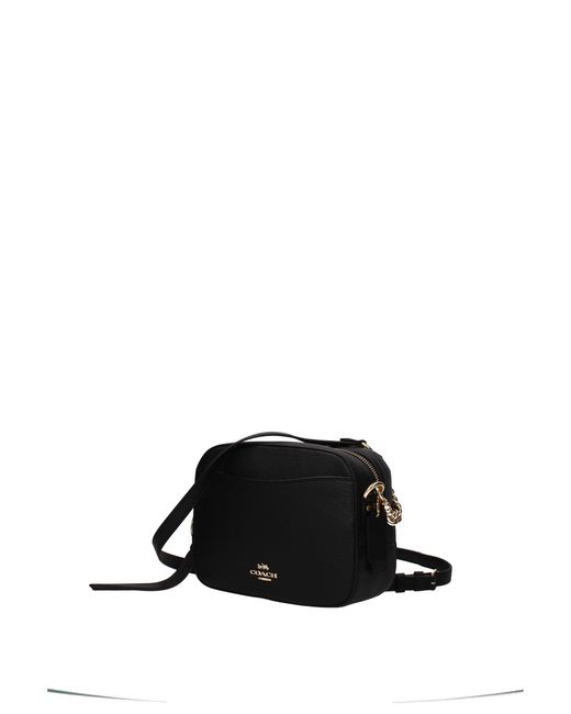 COACH Leather Crossbody Bag Women Black 