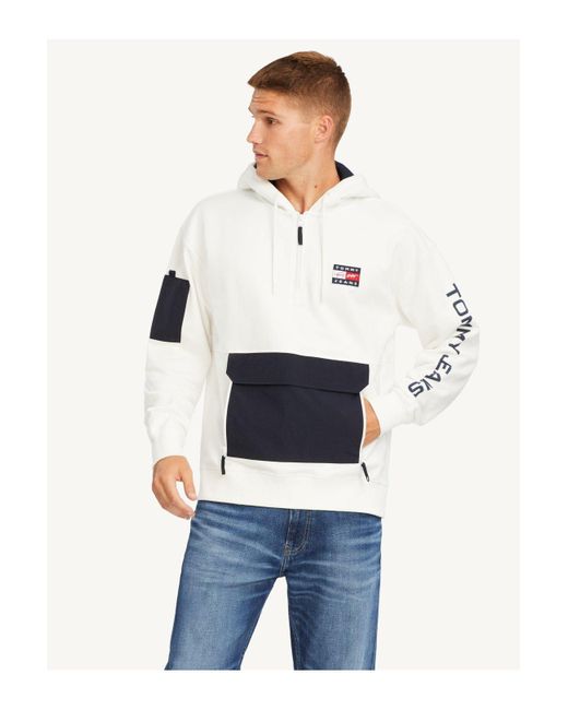 tommy hilfiger half zip hoodie