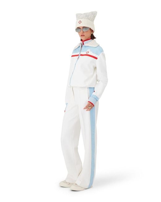 Casablanca Paris White Hybrid Ski Track Jacket, By