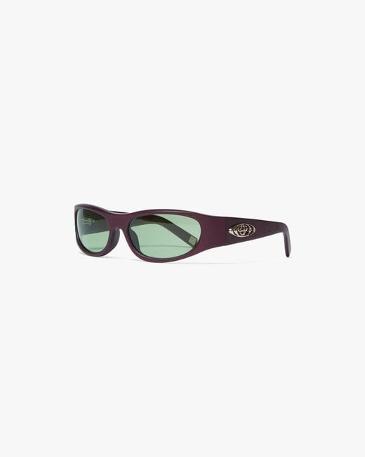 Casablanca Paris Green Warped Sport Sunglasses By for men