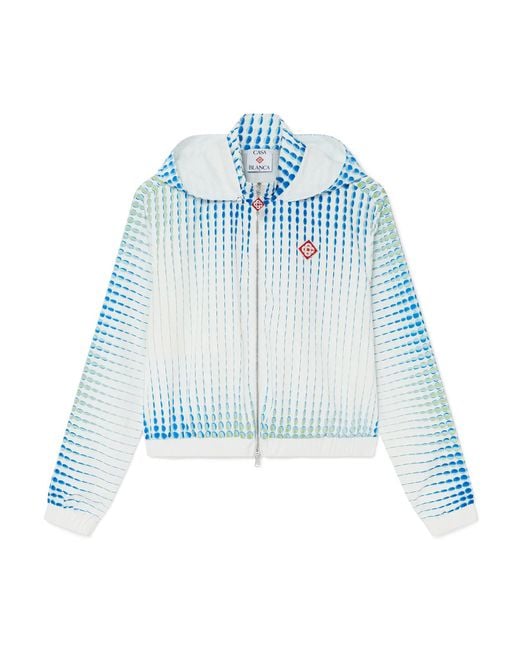 Casablanca Paris Blue Veste Coupe-Vent À Pois