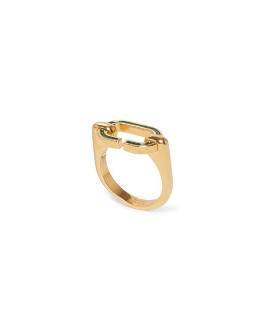 Casablanca Paris White C Link Ring, By for men