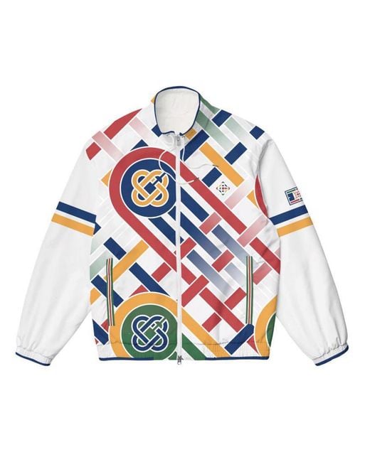 Casablanca Paris Blue Ping Pong Shell Suit Track Jacket, By for men