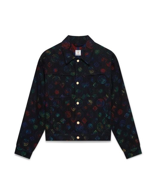Casablanca Paris Blue Veste En Jean Heatmap for men
