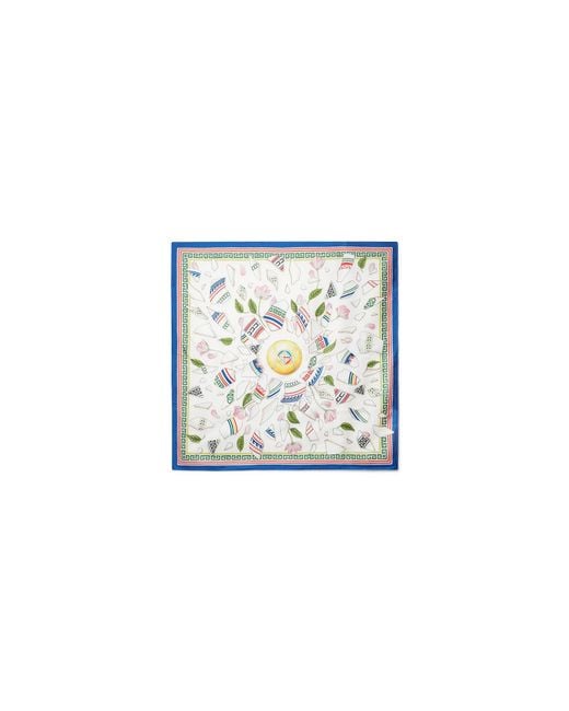 Casablanca Paris White Le Vase Brise Small Silk Scarf By for men