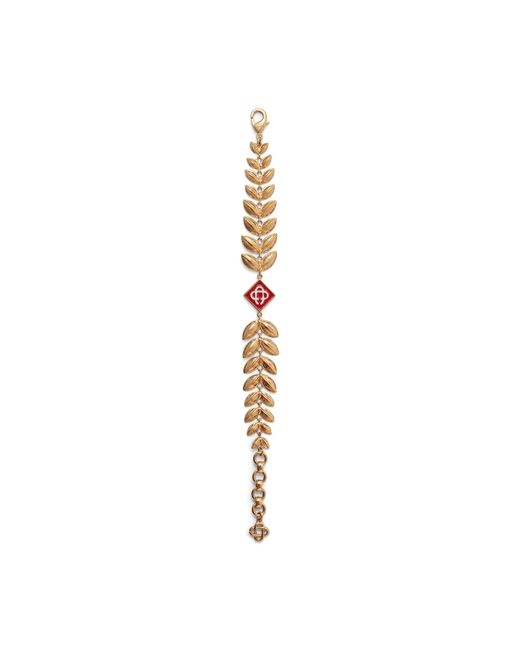 Casablanca Paris White Laurel Leaf Bracelet By for men