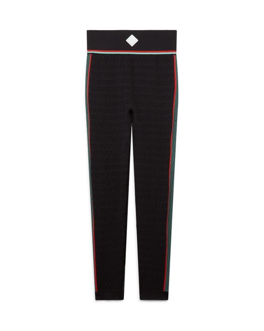 Casablanca Paris Black Legging De Sport Sans Coutures