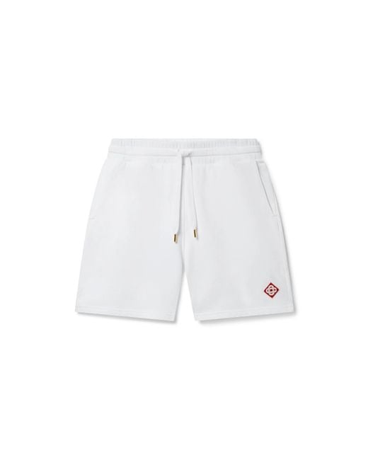 Casablanca Paris White Diamond Logo Sweatshorts, By for men