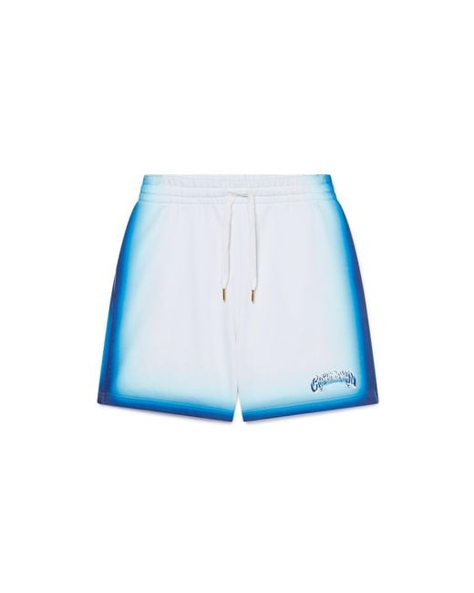 Casablanca Paris Blue Short De Survêtement Bleu Délavé for men