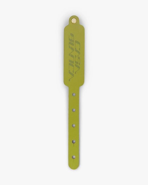 Casablanca Paris Green Leather Wristband By for men