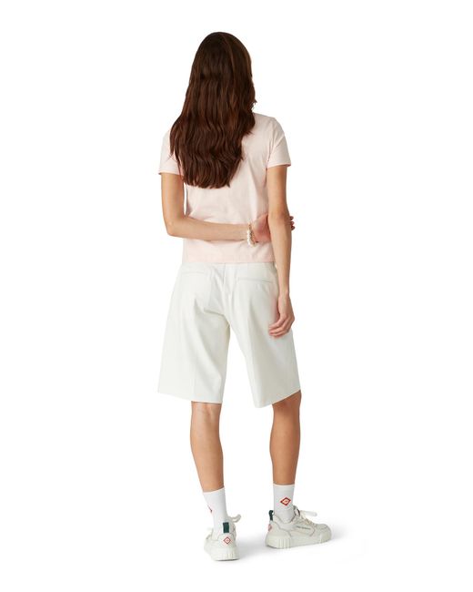 Casablanca Paris White Diamond Short Sleeve Column T-Shirt, By