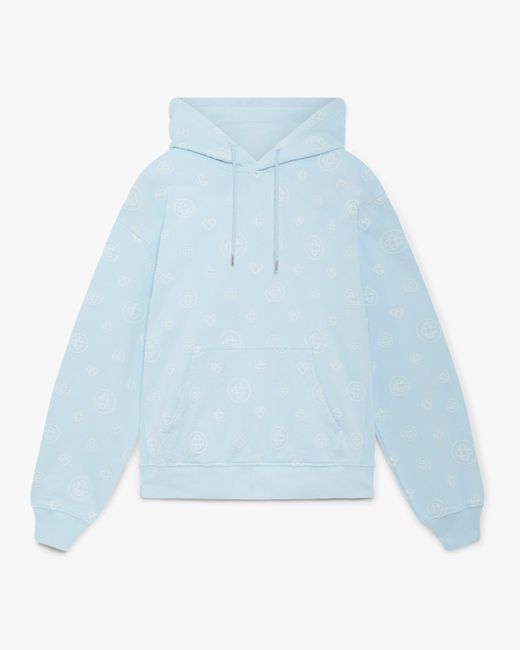 Casablanca Paris Blue Sweat À Capuche Applique À Monogramme for men